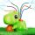 Dinosaur squirts water Trifox green