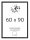 Picture frame frame art for one photo, 60 x 90 cm