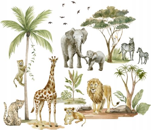  Wall Stickers for Children Safari Animals