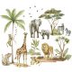  Wall Stickers for Children Safari Animals