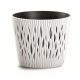 Prosperplast flowerpot 26.2 cm x 26.2 x 22.2 cm diameter 15.8 cm plastic white