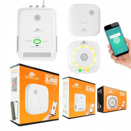 Sensors for a Smart Home Spacetronik SL Smoke and gas detector, sound alarm, light alarm, WiFi connection