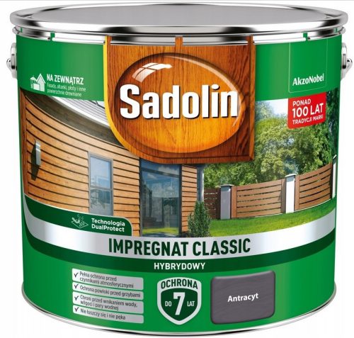 Sadolin Anthracite Wood Impregnation 9 l