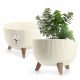  Kadax Flowerpot 33 cm x 33 x 23.3 cm Diameter 33 cm Plastic Cream