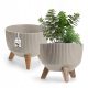  Kadax Flowerpot Roma Jumper Bowl, Plastic, 24 x 19.5 cm, Taupe