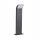  Kanlux square light pole with integrated LED source, 60 cm, grey