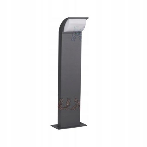  Kanlux square light pole with integrated LED source, 60 cm, grey