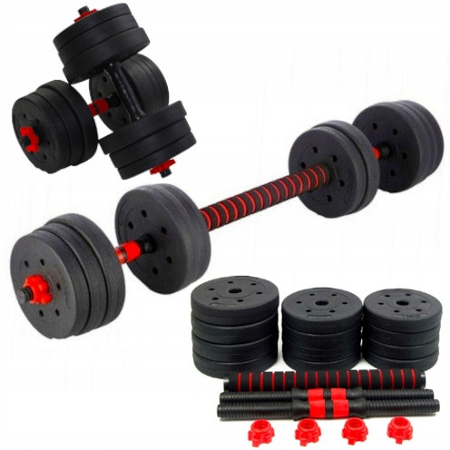  Bituminous adjustable dumbbells FIT FUN 2x 10 kg