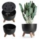  Kadax Flowerpot Roma Bowl, Plastic, 24 x 19.5 cm, Black