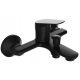 Reihe Top wall-mounted bathtub faucet, black