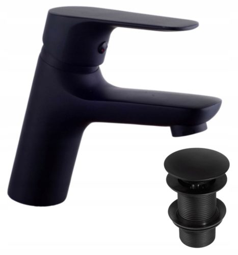 Liveno SIGMA floor-standing washbasin mixer, black