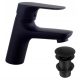 Liveno SIGMA floor-standing washbasin mixer, black