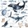  Wall sticker for a child's room SEA FISH