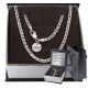  925 SILVER MEN'S FULL ROMBO CHAIN WITH PENDANT + FREE ENGRAVING