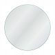Bathroom mirror wall mirror made of gold and chrome, round, 700 x 700 mm