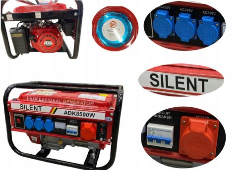 Portable Three-Phase Silent 2500 W Gasoline Generator