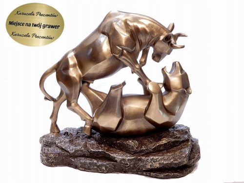 Decorative figures and sculptures for the home BULL AND BEAR SYMBOL PIECE FOR BOSS GRAWER V