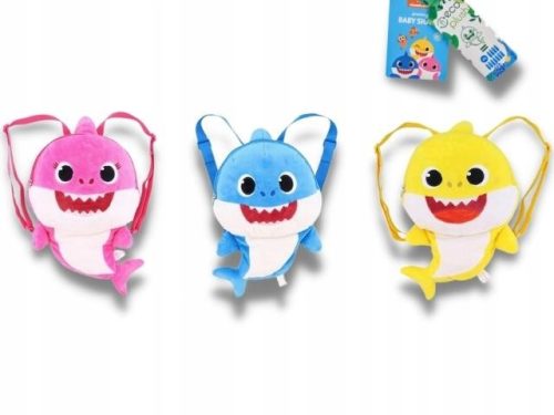 Baby Shark Plush Eco Backpack - Available in Pink, Blue, Yellow