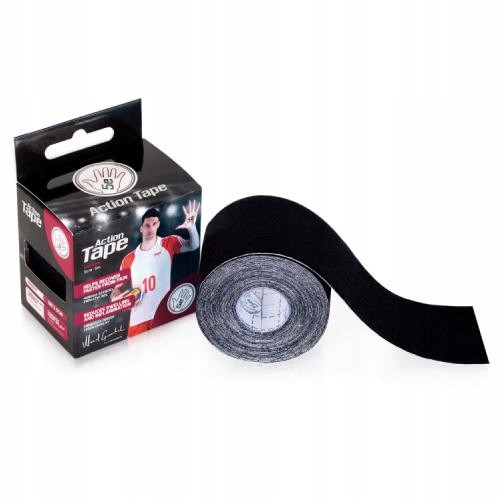  KINESIOTAPING TAPES STRONG TAPING HYPOALLERGENIC BLACK 5E