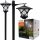  SuperLED solar lamp, black, 150 cm, 1 pc.