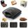  Contact electric grill INTERCHANGEABLE PLATES 3in1 YES WAFFLE IRON TOSTER GRILL 3in1 black 700 W