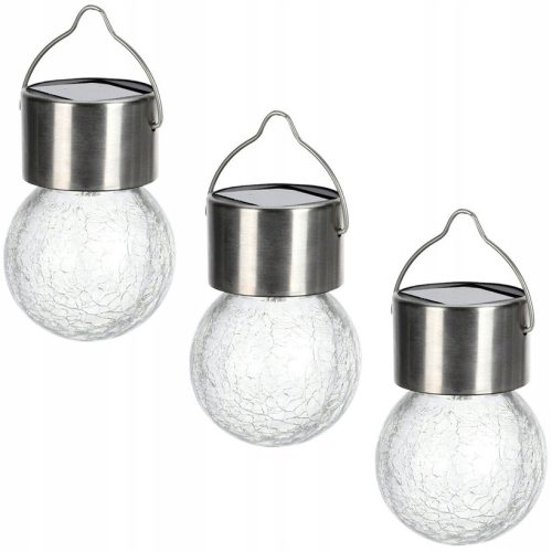  SuperLED Solarlampe, silber, 14 cm, 1 Stk.