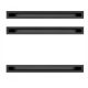 2× ventilation grille Kratki Luft 6x60 cm black + Kratki.pl fireplace grate Marek Bal LUFT/6/60/45S/C/SF black