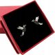  Silver Women's Earrings 925 Bird Hummingbird