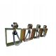 Set of 4 mounting brackets for a 100 x 100 mm swing