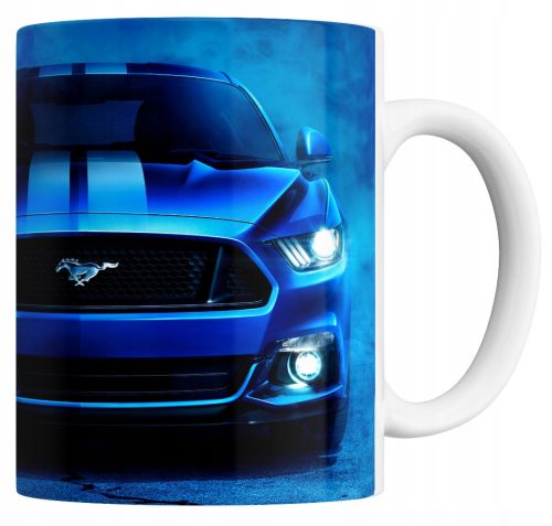 Cups JULEX Mug, MUG WITH CAR PRINT, Ceramic, 330 ml