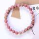  Bracelet made of natural stones RODONITE 6mm