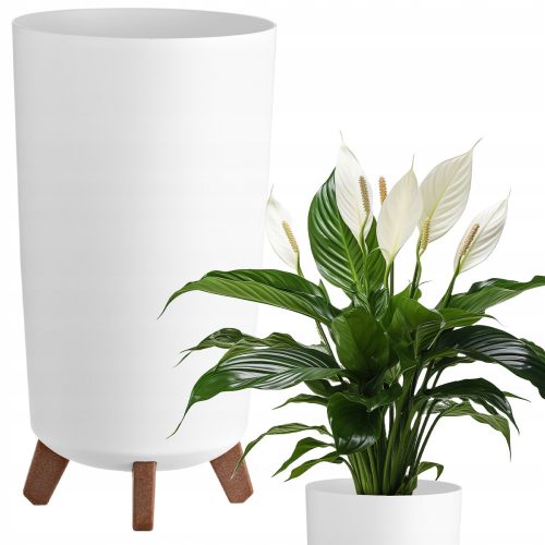  Deco4Home Flowerpot 20 cm x 20 x 36.6 cm Diameter 20 cm Plastic White