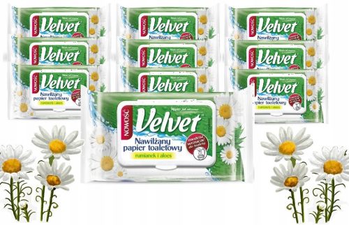 Toilet paper velvet scented paper, 48 pieces.