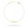  GOLD BRACELET 333 PLATE AND ZIRCONIA + ENGRAVING