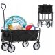 Garden cart Gardenline WOZ2426 Trolley, black, 145 liters