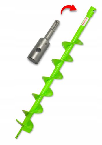 Auger soil drill 120 mm SDS Plus adapter