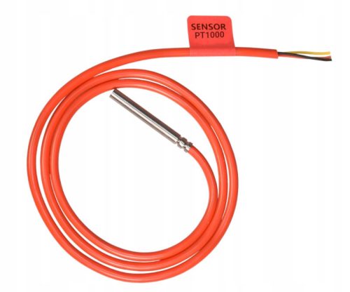 PT1000-Temperature sensor, 1 m Silicone cable