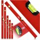 PRO HILE spirit level set 40-120cm 5-piece