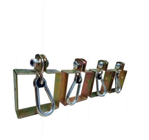 Set of 4 mounting brackets for a 90 x 90 mm swing