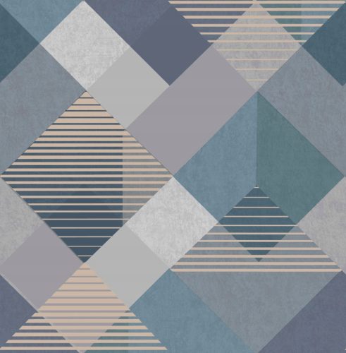 WALLPAPER ON NON-FIELD MODERN BLUE PATTERNS