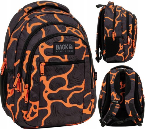 Multi-Compartment 26L School Backpack with Laptop Sleeve and Ergonomic Support