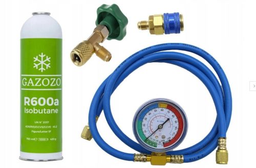 R600a refill kit for air conditioning systems