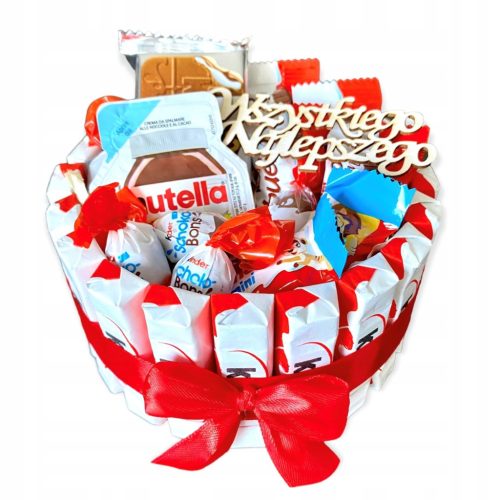 Cake with Kinder chocolates mix of sweets