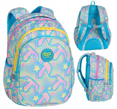  CoolPack Multi-Compartment School Backpack Blue Shades, Pink Shades, Multicolored 21 l