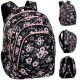  CoolPack Multi-Compartment School Backpack, Black, Pink Tones, 28 l