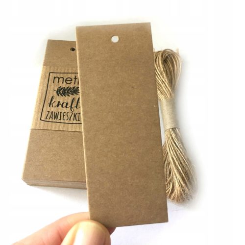  50 pcs. Ecological gift tags, 3x6cm