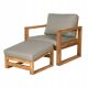 Chairs for garden, terrace and balcony Walker Edison garden chair, brown wood