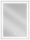 Bathroom mirror Mexen wall mirror, rectangular, 600 x 800 mm