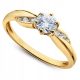  ONE OF A KIND gold ENGAGEMENT ring gold585