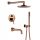 CHDE Exclusive Concealed Bath and Shower Faucet, Gold